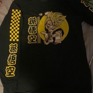 its a dragon ball z shirt in black
